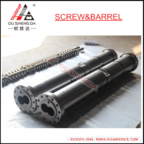 KMD75 parallel twin screw and barrel for PVC granule extrusion